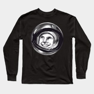 Gagarin merch.  cosmonaut. USSR space Long Sleeve T-Shirt